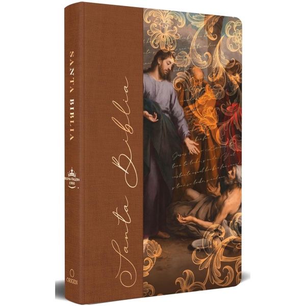 Biblia RVR1960 Manual Tapa Dura Tela Jesús Sana