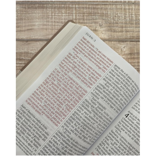 Biblia NTV Letra Súper Gigante SentiPiel Beige PJR - Image 2