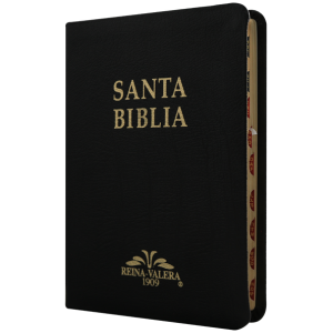 Biblia RV1909 mediana negro índice VR055TI