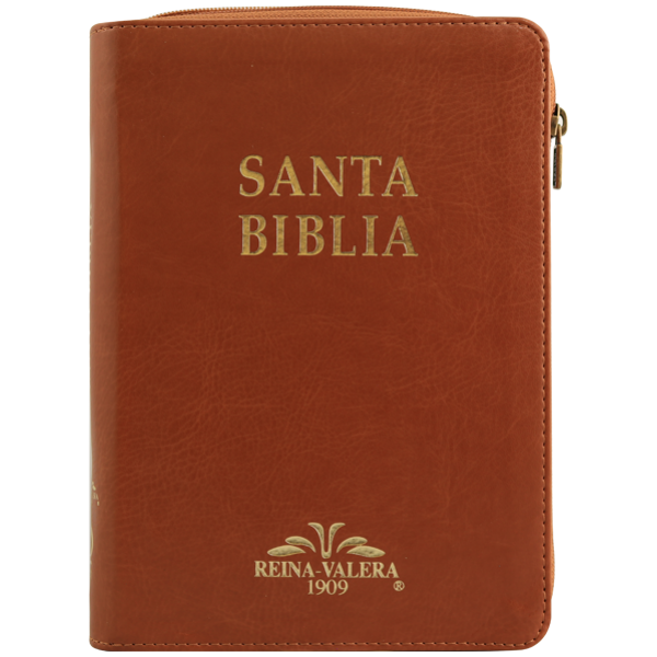 Biblia RV1909 mediana cafe cierre índice VR055ZTI - Image 3