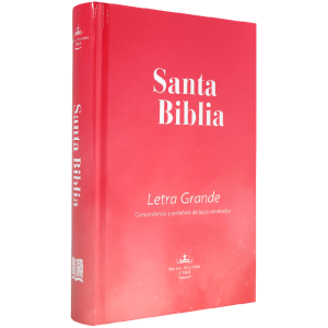 Biblia RVR1960 Mediana Letra Grande Tapa Dura Rosa 12pt
