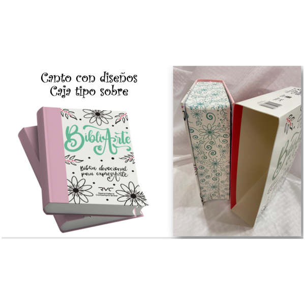 Biblia RVC bibliarte lino-rosa tapa dura RVC084cPJR - Image 4