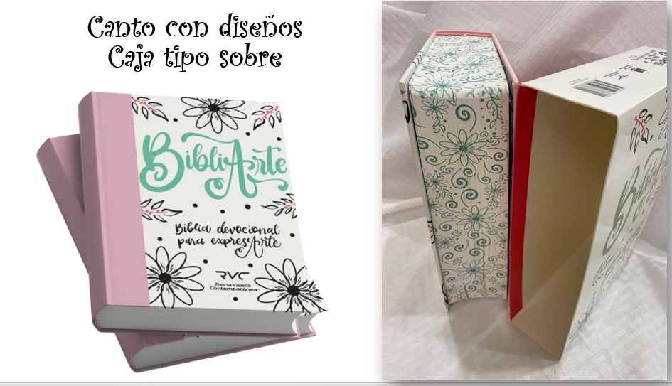 Biblia RVC bibliarte lino-rosa tapa dura RVC084cPJR
