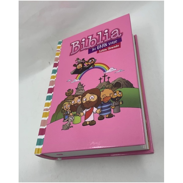 Biblia RVR1960 Mi gran viaje tapa dura rosa chica 10pt - Image 5