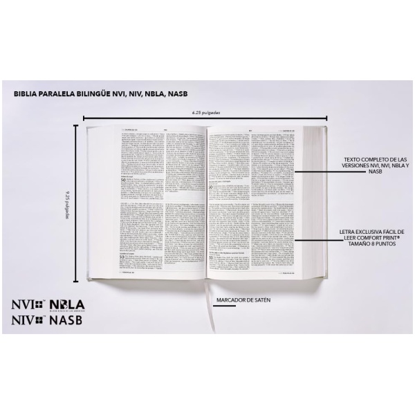 Biblia NVI NIV NBLA NASB Paralela bilingüe TD - Image 3