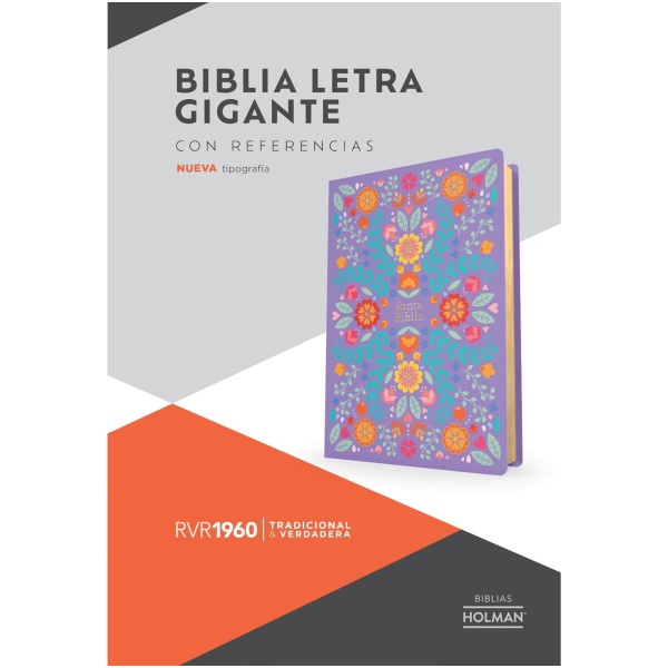 Biblia RVR1960 Letra gigante floreada 2023 simil piel - Image 7