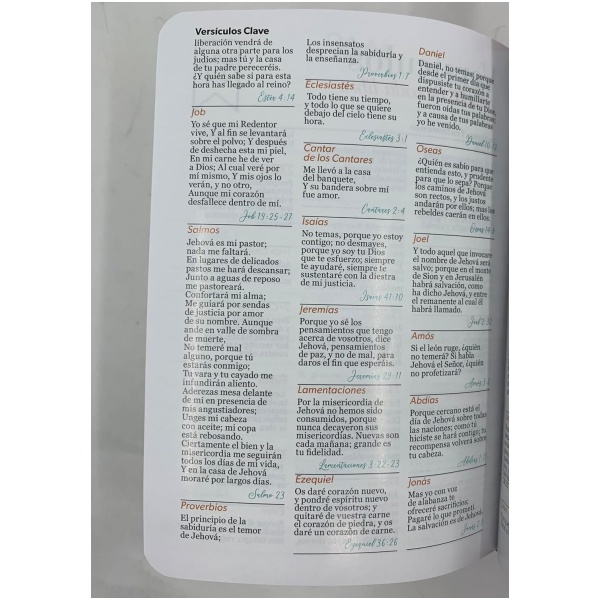 Biblia RVR1960 Palabras de vida amor rosa im piel índice bolsillo 8.5pt - Image 8
