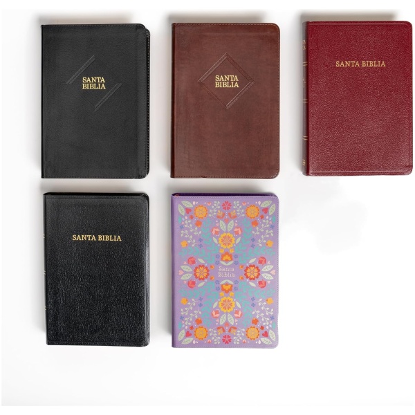 Biblia RVR1960 Letra gigante cafe 2023 piel fabricada - Image 7