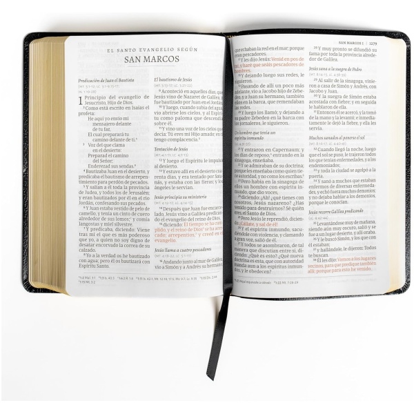 Biblia RVR1960 Letra gigante negro 2023 piel fabricada - Image 5