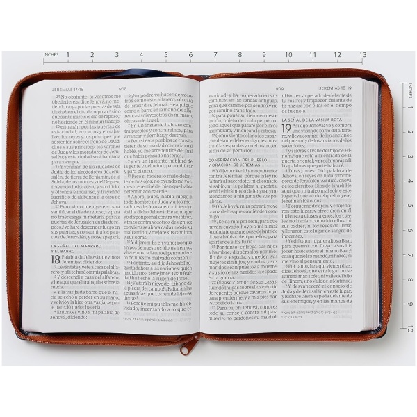 Biblia RVR1960 letra supergigante Leathersoft cierre Azul - Image 7