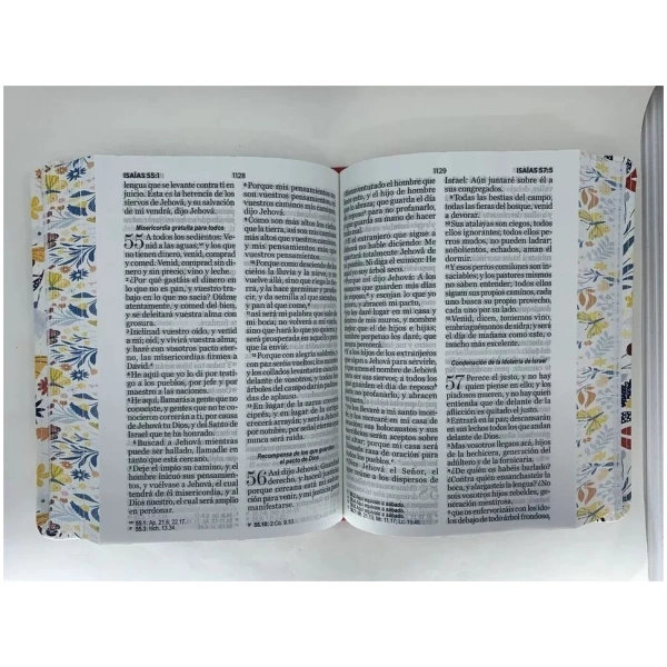 Biblia RVR1960 Primaveral naranja im piel chica 11pt PJR - Image 4