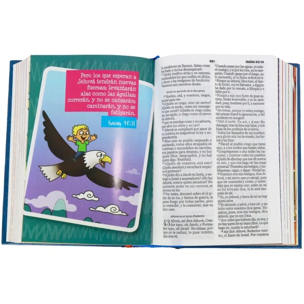 Biblia RVR1960 Mi gran viaje tapa dura azul bolsillo 8.5pt - Image 5