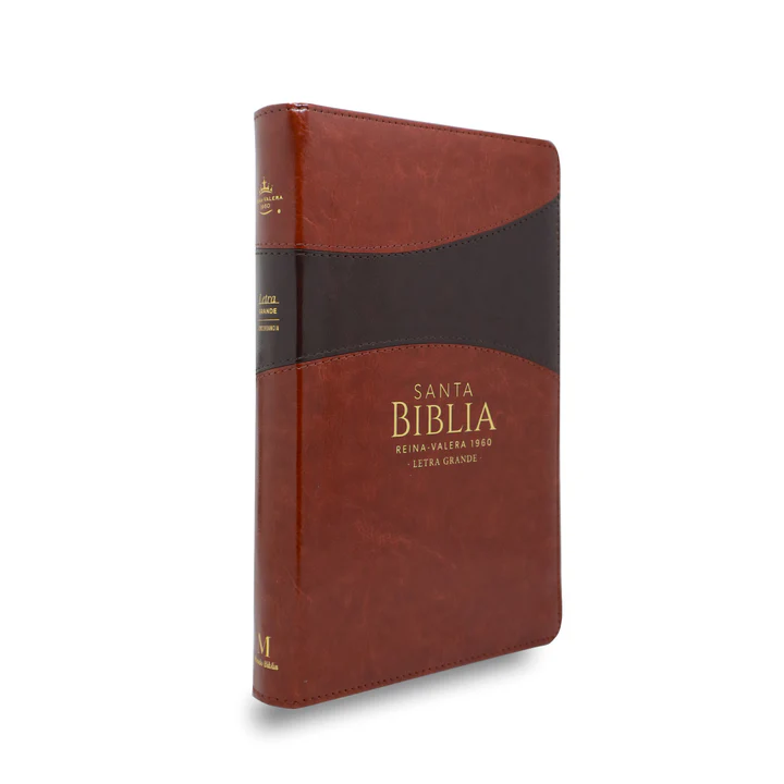 Biblia RVR1960 Clásica bitono marrón cierre manual 12.5P 065PJR vs