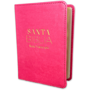 Biblia RVR1960 Clasica fucsia im piel bolsillo 8.5pt 025c PJR