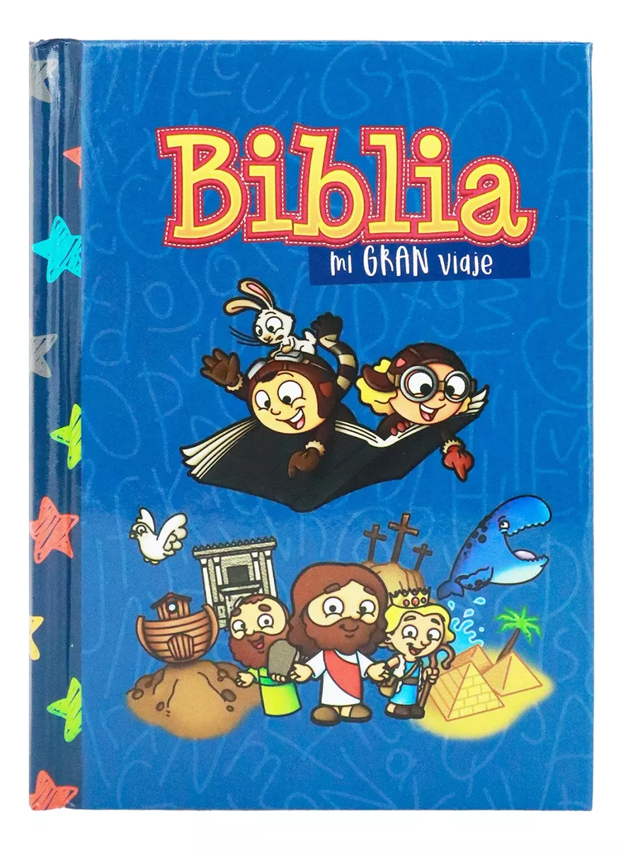 Biblia RVR1960 Mi gran viaje tapa dura azul bolsillo 8.5pt