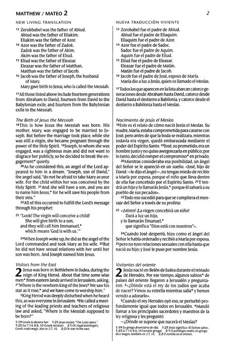 Nuevo Testamento NLT-NTV con Salmos y Proverbios bilingüe