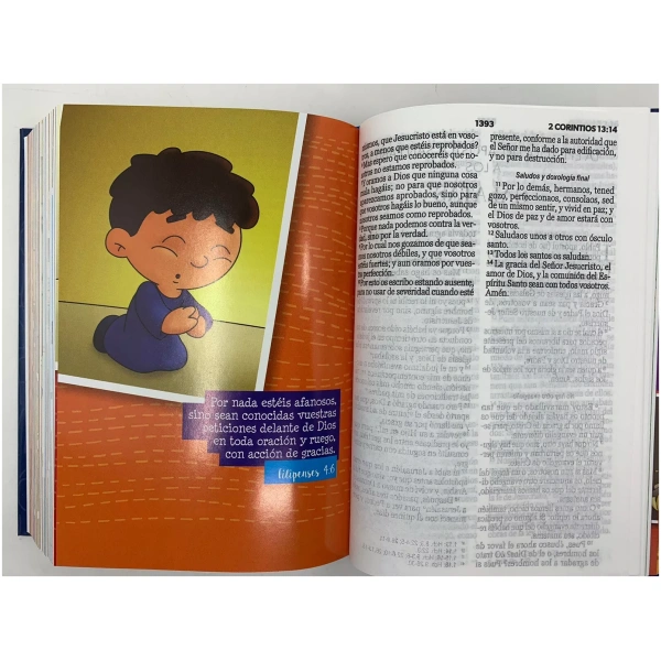 Biblia RVR1960 Mi gran viaje tapa dura azul chica 10pt - Image 8