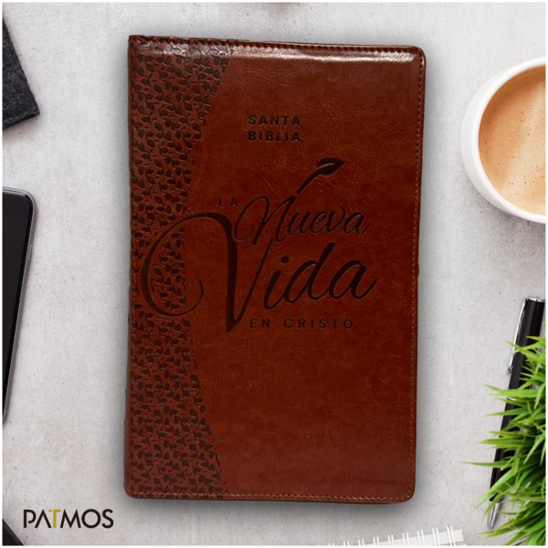 Biblia NVI nueva vida en Cristo Simi piel - Image 2