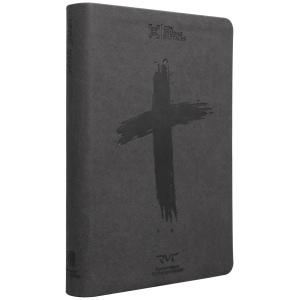 Biblia RVC mediana gris im piel 11pt RVC066cLG
