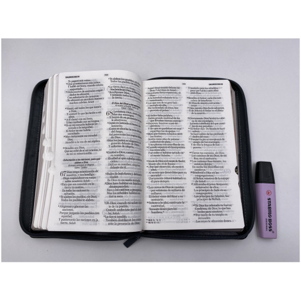 Biblia RVR1960 Clásica negro cierre índice manual 12.5pt 065PJR - Image 3