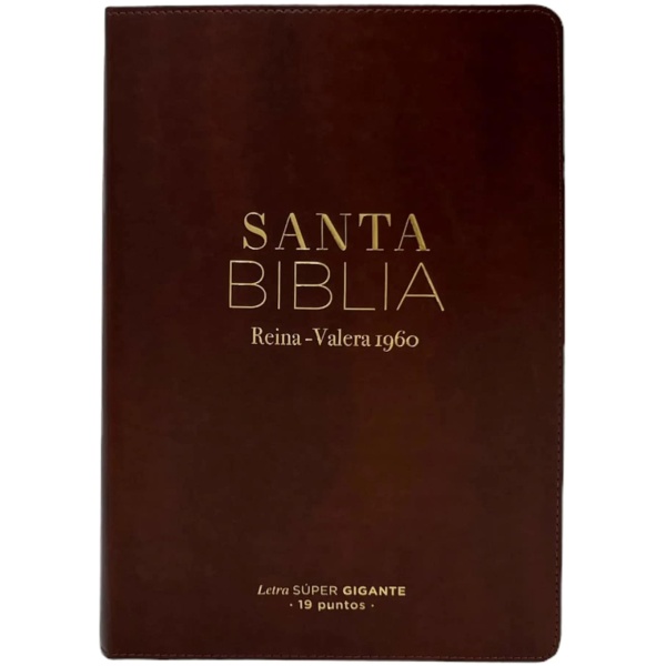 Biblia RVR1960 Clásica café super gigante 19pt 095LSGPJR