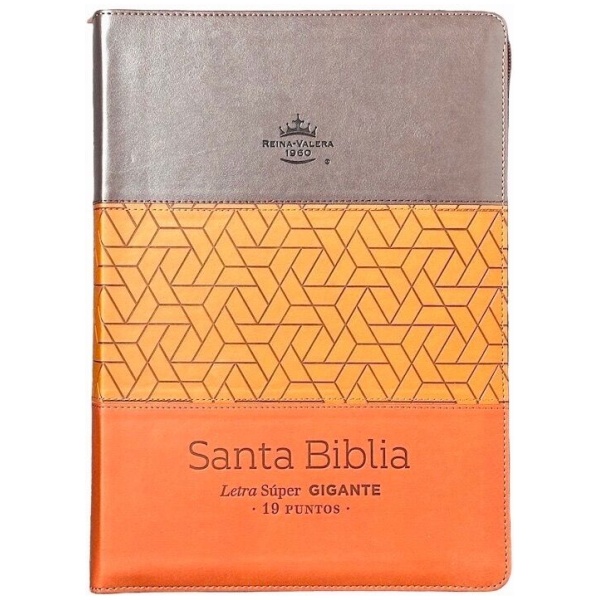 Biblia RVR1960 Tricolor sg marron café cierre índice 19pt