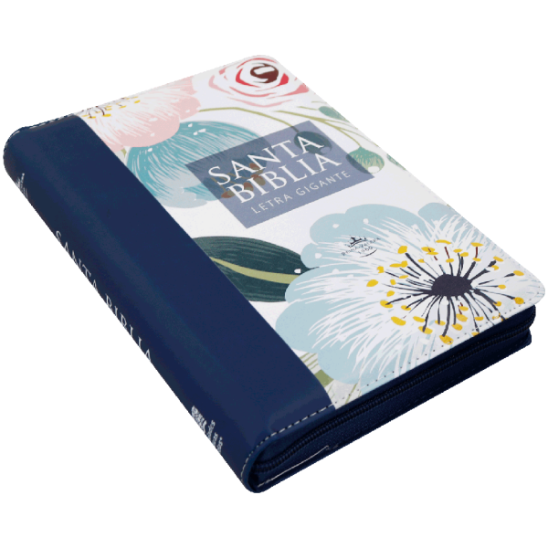 Biblia RVR1960 manual flores azul 14pt RVR066cLGPJRZTI - Image 4