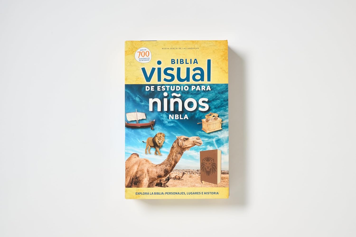 Biblia NBLA Visual de estudio para niños cafe imit piel