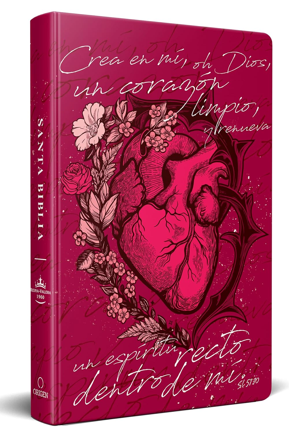 Biblia RVR1960 Nombres de Dios crea en mí un corazon limpio tela