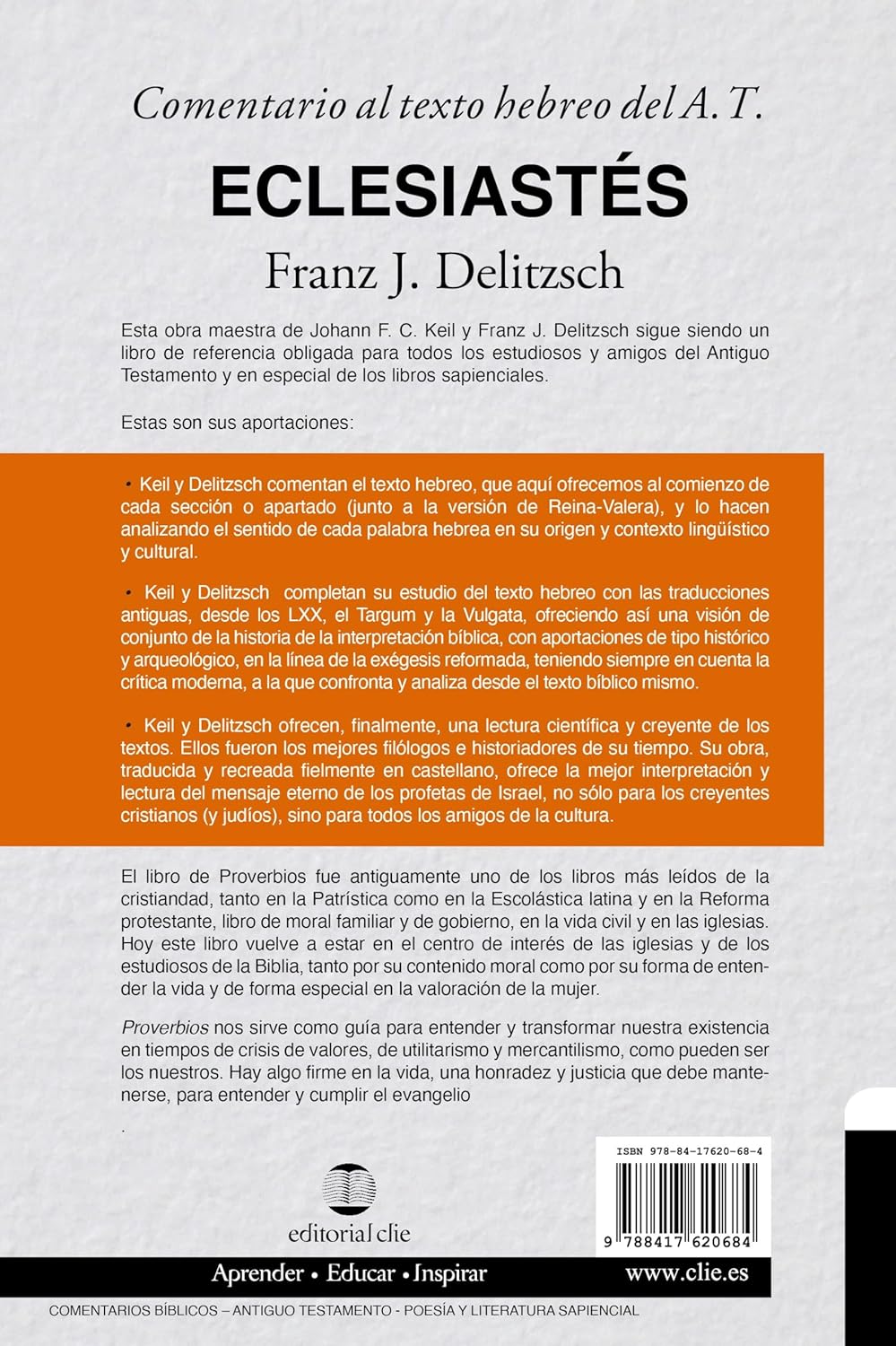 Comentario al texto hebreo del AT Eclesiastes