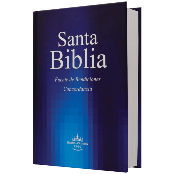 Biblia RVR1960 Fuente de Bendiciones chica tapa dura azul 9pt RVR043cLMFB - Image 3