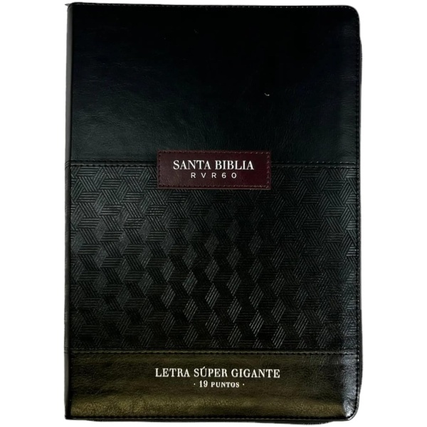 Biblia RVR1960 Classic negro im piel cierre índice 19pt 095PJR