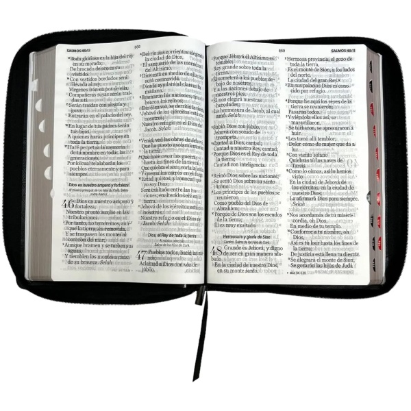Biblia RVR1960 Classic negro im piel cierre índice 19pt 095PJR - Image 3
