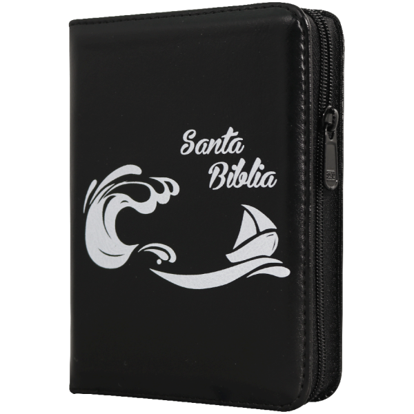 Biblia RVR1960 bolsillo Qr negro barco RVR025cZLM PJR