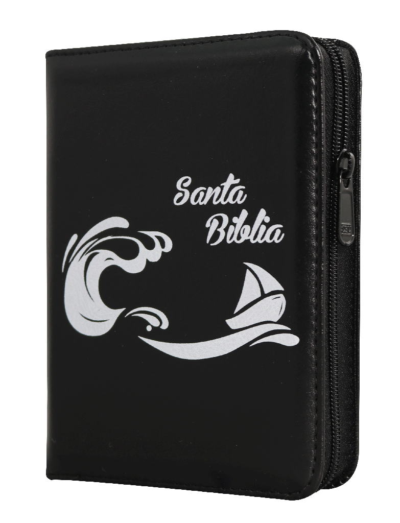 Biblia RVR1960 bolsillo Qr negro barco RVR025cZLM PJR
