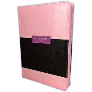 Biblia RVR1960 Classic rosa cafe im piel cierre índice 19pt 095PJR
