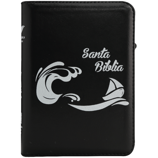 Biblia RVR1960 bolsillo Qr negro barco RVR025cZLM PJR - Image 3