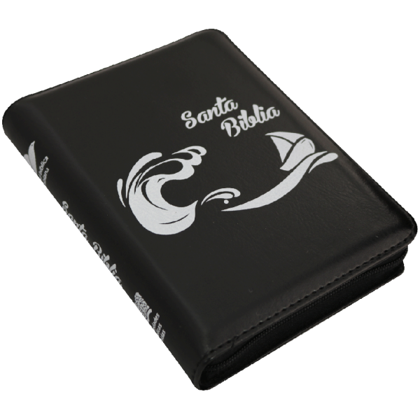 Biblia RVR1960 bolsillo Qr negro barco RVR025cZLM PJR - Image 5