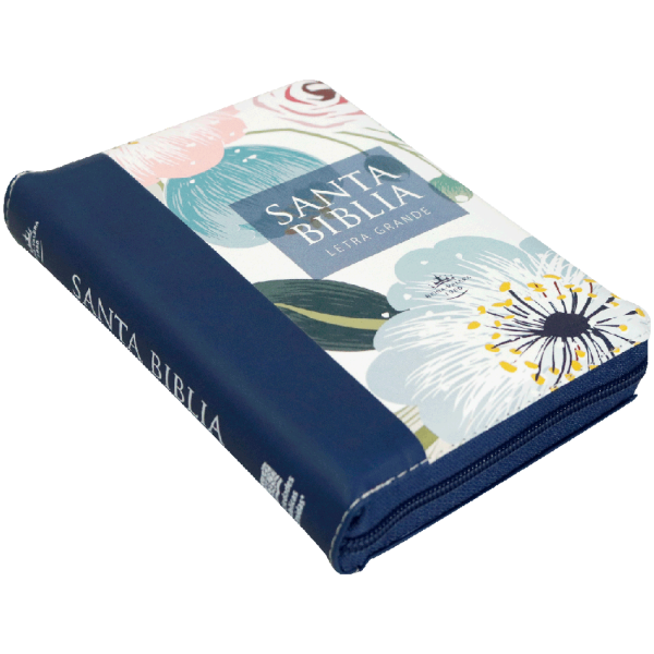 Biblia RVR1960 chica flores azul 11pt RVR046cLGPJRZTI - Image 5
