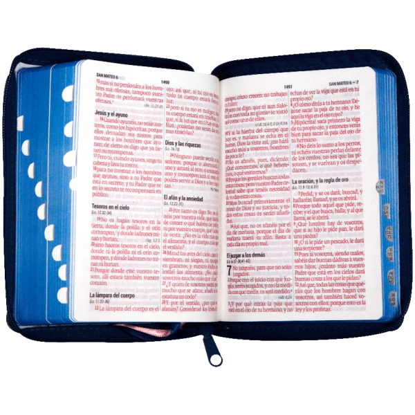 Biblia RVR1960 chica flores azul 11pt RVR046cLGPJRZTI - Image 2