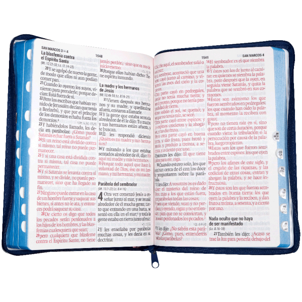 Biblia RVR1960 grande flores azul 19pt RVR086cLGPJRZTI - Image 2