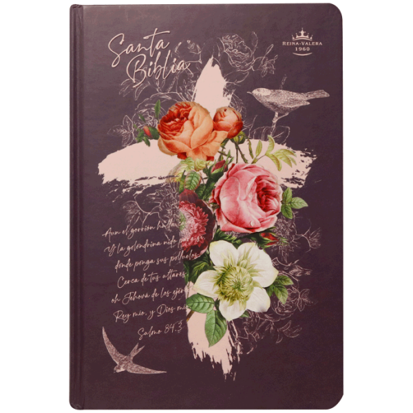Biblia RVR1960 mediana lt gigante tapa dura rosas 13pt RVR063cLGPJR - Image 3