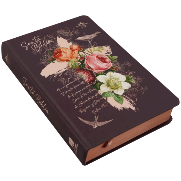 Biblia RVR1960 mediana lt gigante tapa dura rosas 13pt RVR063cLGPJR - Image 4