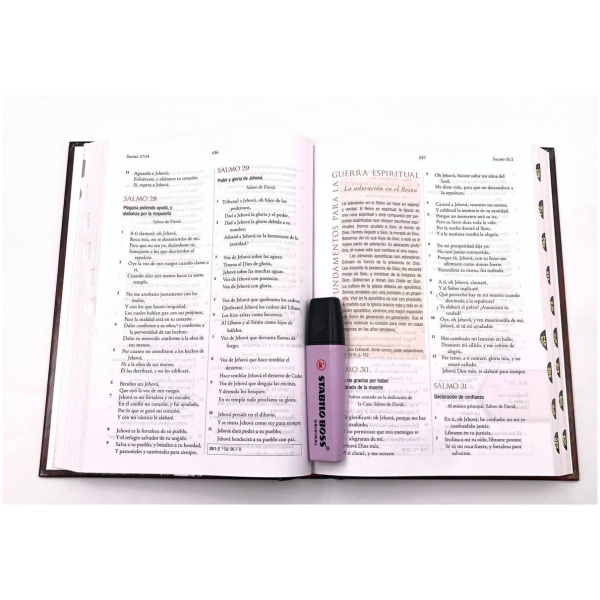 Biblia para la Guerra Espiritual tapa dura índice 10pt - Image 4