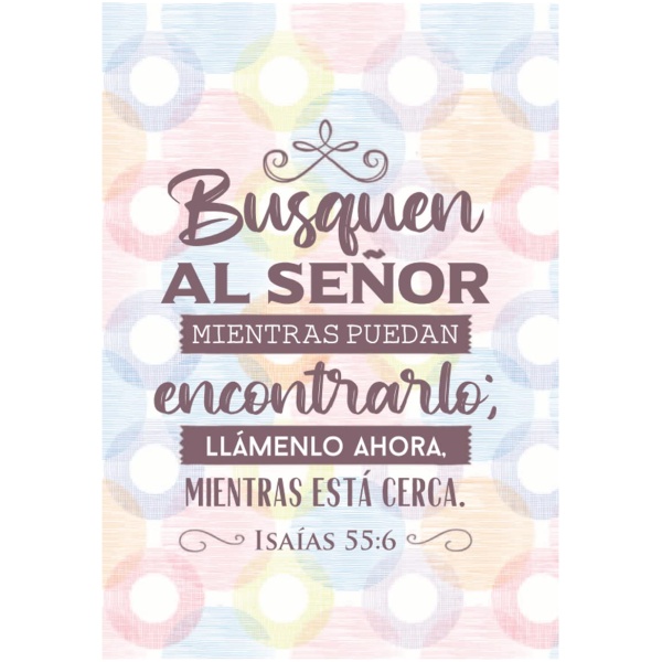 Busquen al Señor, Isaías 55:6, Diario y Cuaderno