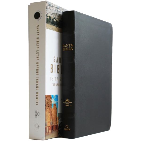 Biblia RVR1960 piel premier negra l grande manual 10.5pt