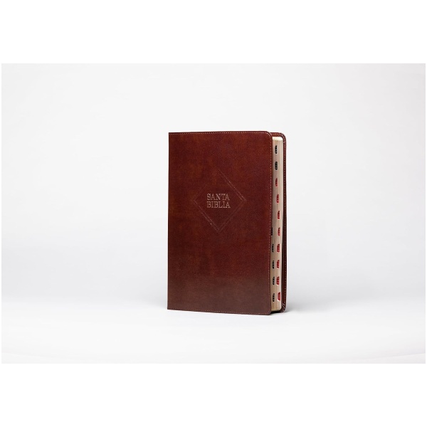 Biblia RVR1960 Letra supergigante cafe im piel índice grande 17pt - Image 5