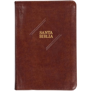 Biblia RVR1960 Letra gigante cafe piel indice ed 2023 14pt