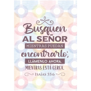 Busquen al Señor, Isaías 55:6, Diario y Cuaderno