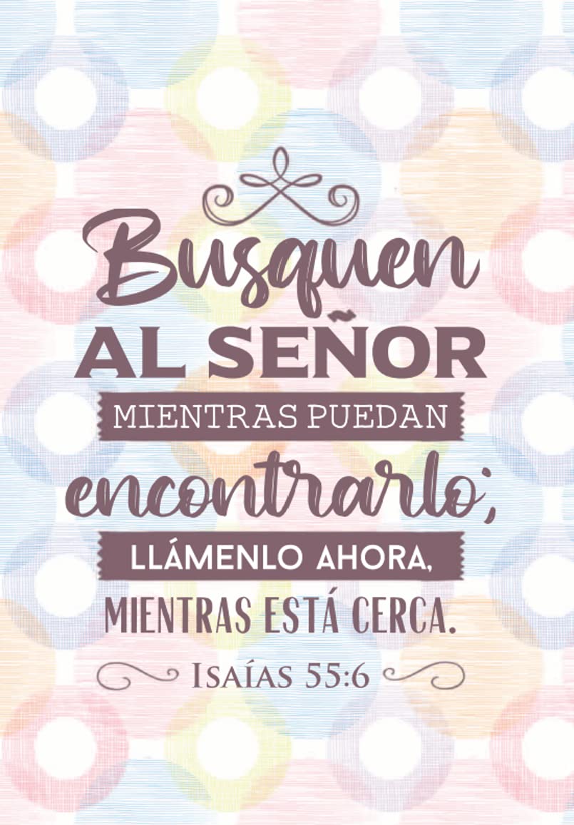 Busquen al Señor, Isaías 55:6, Diario y Cuaderno